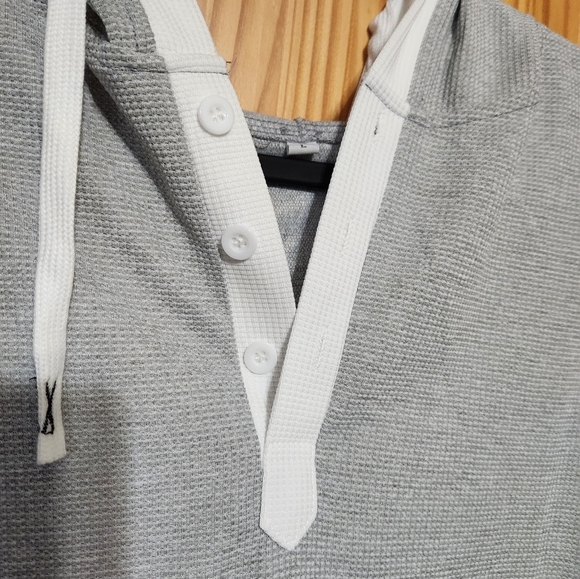 Mens waffle hoodie - Picture 3 of 8